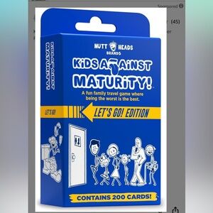 Kids Against Maturity Card Game